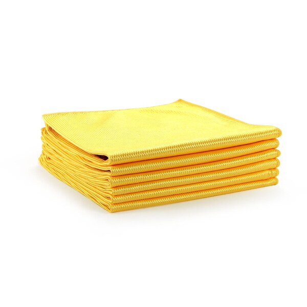 Monarch Brands Shiny Glass Cloth - 16in x 16in, Gold, 180PK M915160GLD-CS - main